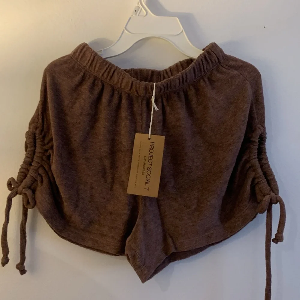Project Social T Brown Athletic Shorts